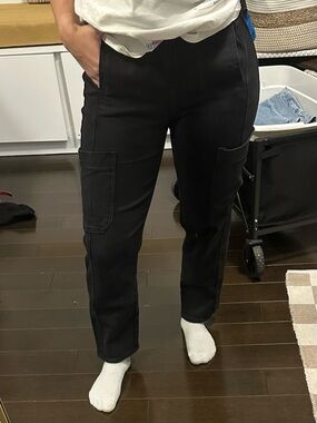 Black Cargo Style Pants